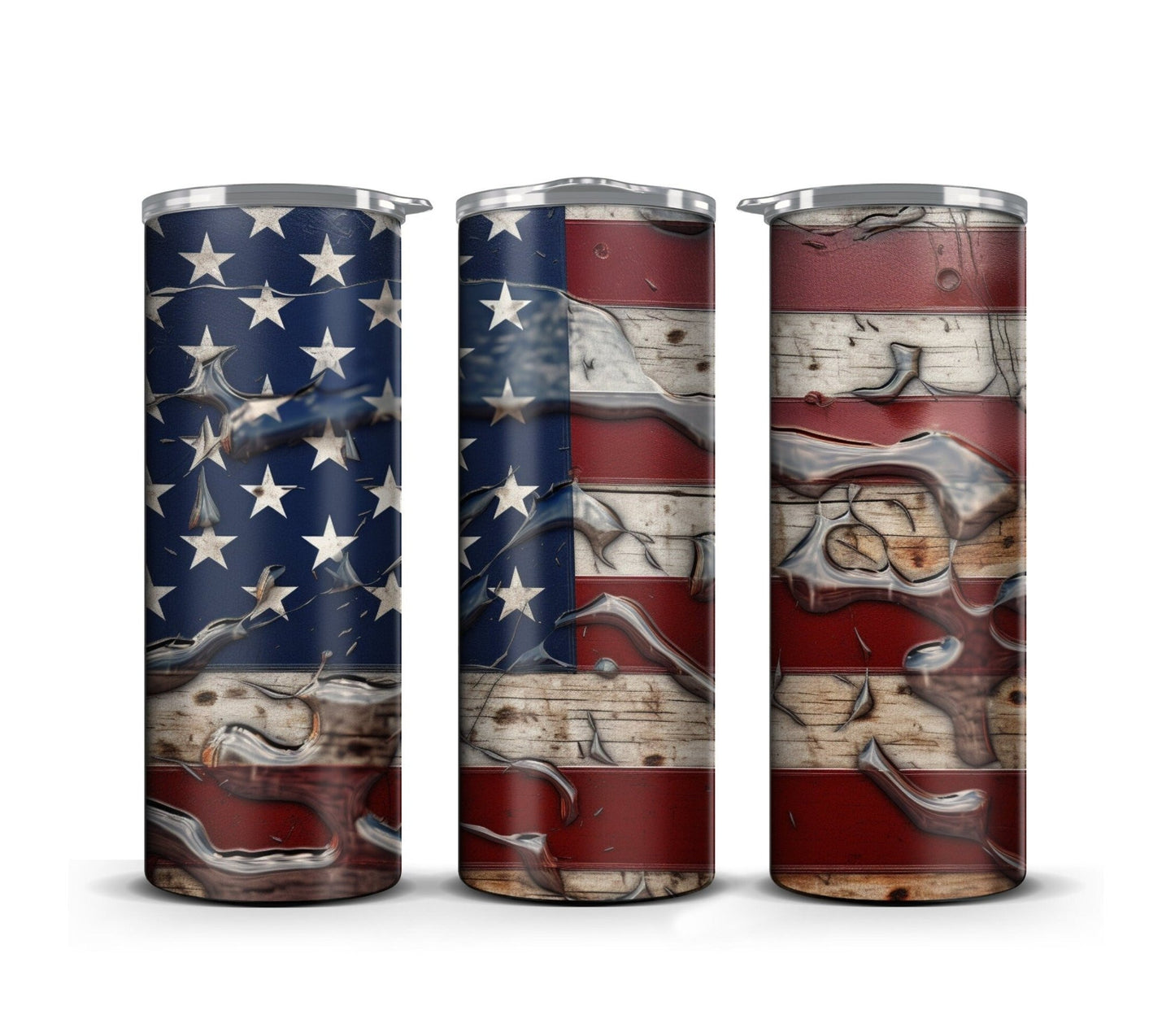 3D Memorial Day Tumbler Wrap Sublimation American Flag, 3D Patriotic tumbler wrap, July 4th 20 oz Tumbler Wrap, 300dpi Commercial Use - Art World Around You