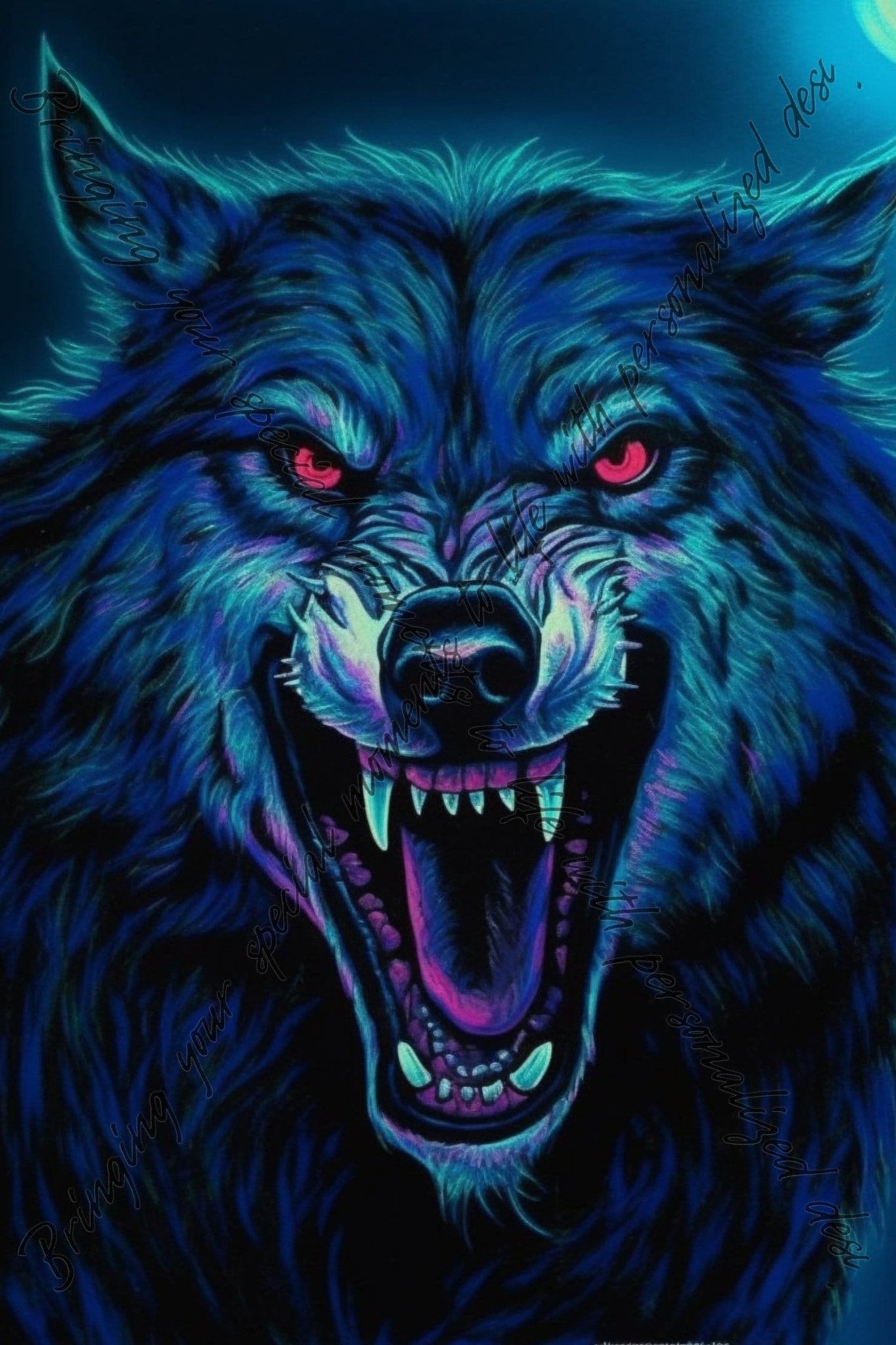 Art by Wolves, Download Digital PNG file Wolf illustration for printing on Poster Invitation Greeting cards any other - Art World Around You