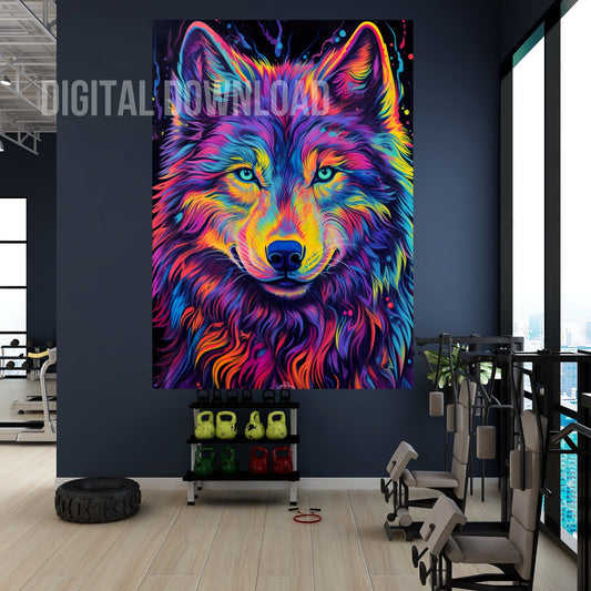 Art by Wolves, Printable Wall Art Wolf, Wolf Tumbler Wrap, Wolf Mug Wrap, Printing Wolf Sublimation PNG - Art World Around You