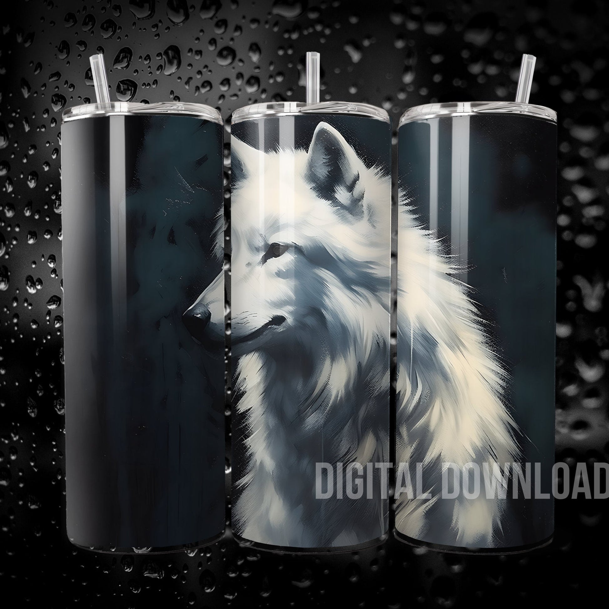 Art by Wolves, White Greenland Wolf Download Digital PNG file - Art World Around You