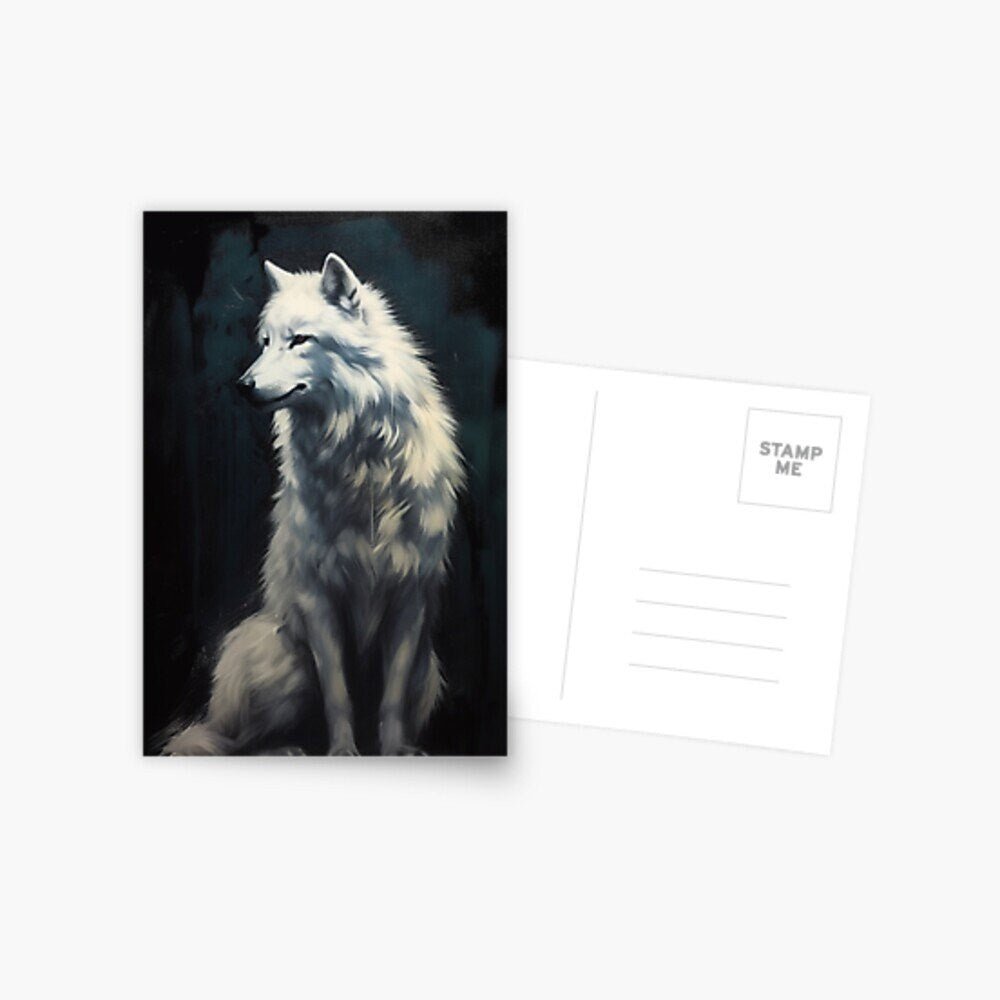 Art by Wolves, White Greenland Wolf Download Digital PNG file - Art World Around You