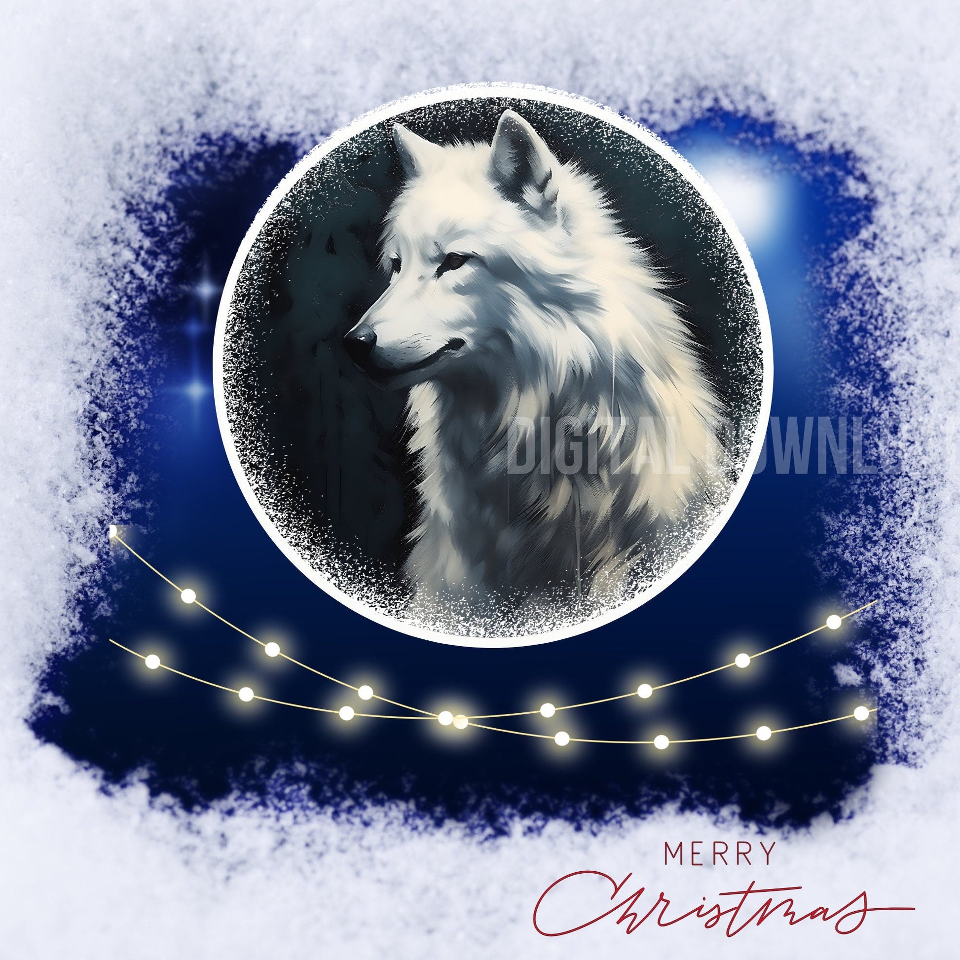 Art by Wolves, White Greenland Wolf Download Digital PNG file - Art World Around You