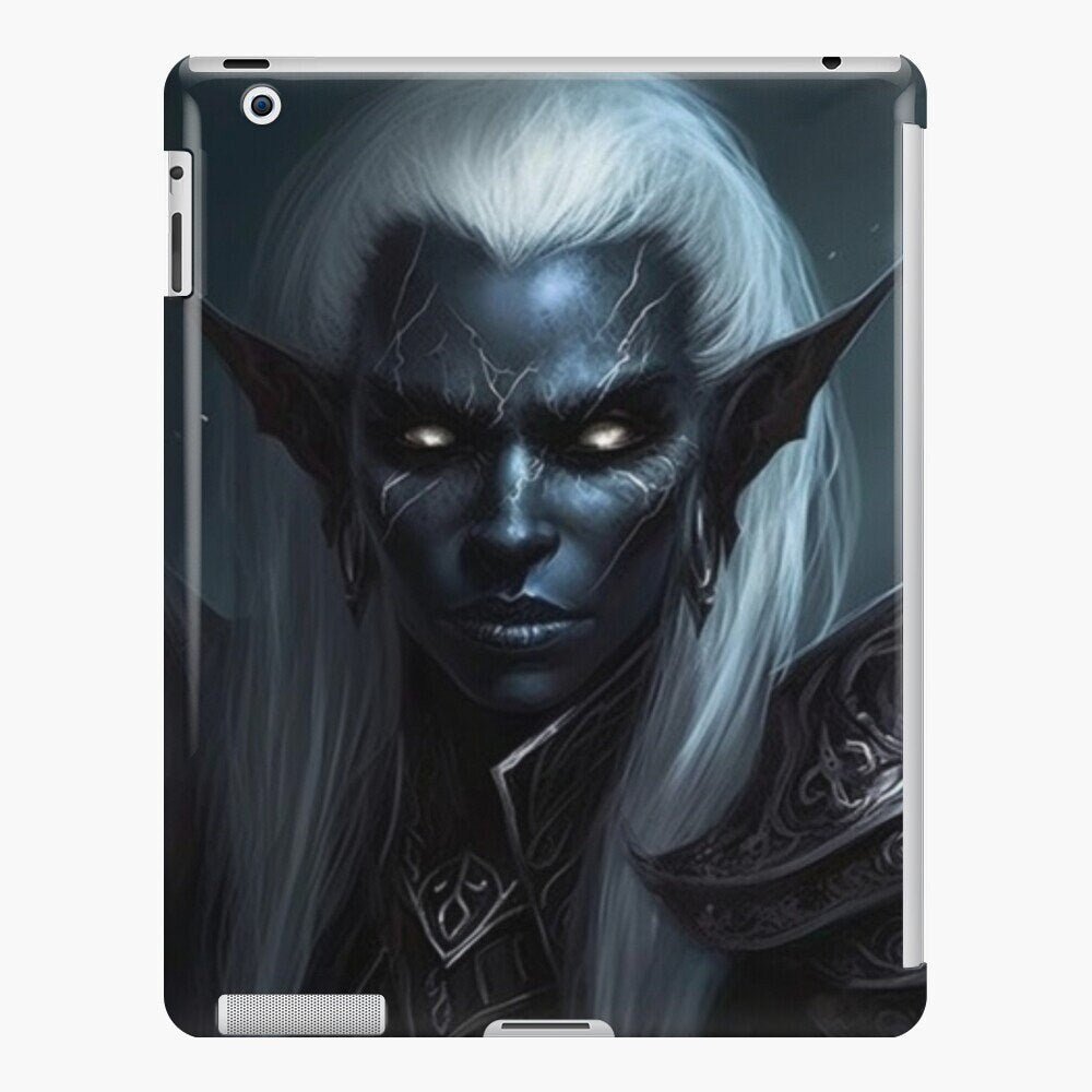 Dark Elf Drow Junk Journal Poster Cover Album Digital Download Fantasy Art Print Printable - Art World Around You