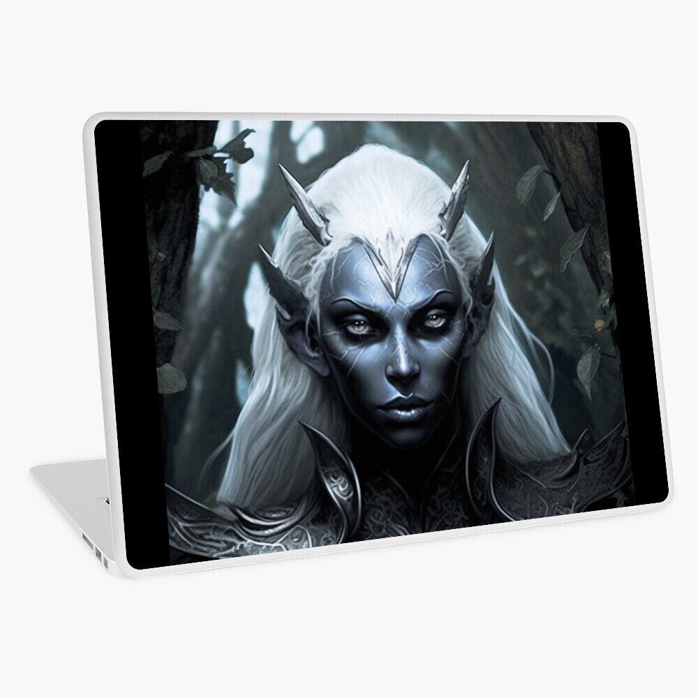 Dark Elf Drow Junk Journal Poster Cover Album Digital Download Fantasy Art Print Printable - Art World Around You