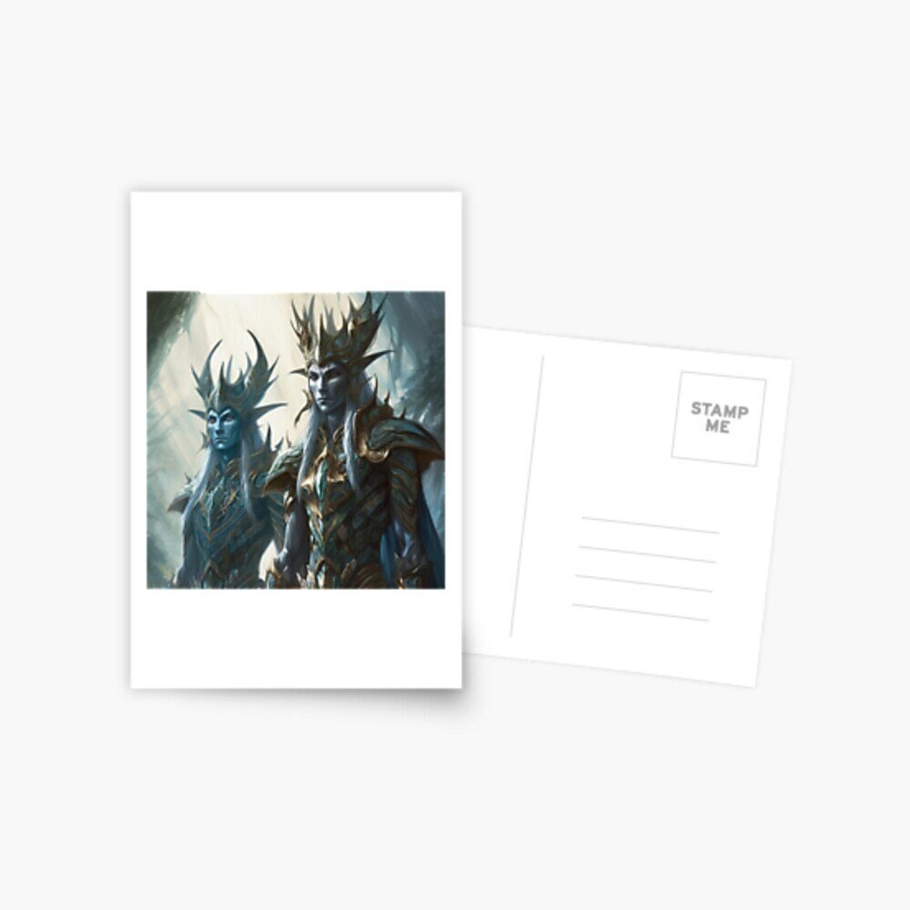 Download Digital High Elves Fantasy Art Print Printable Image Stock photo PNG greeting cards any other - Art World Around You