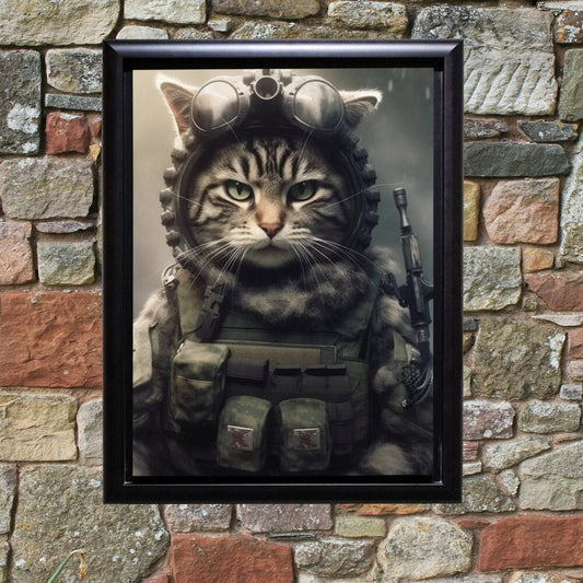 Download Digital PNG file Cat Soldiers in Military Uniform for printing on Poster Invitation Greeting cards any other - Art World Around You