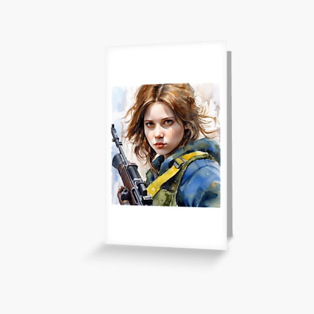 Ukraine style Girl portrait watercolor, Digital File Ukraine art, Album Cover Posters Ukraine art