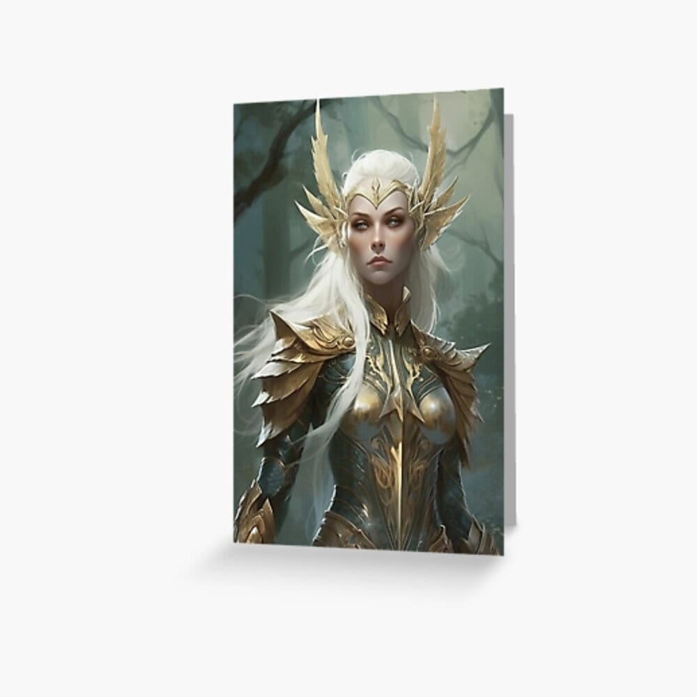 High Elf Junk Journal Poster Cover Album Digital Download Fantasy Art Print Printable