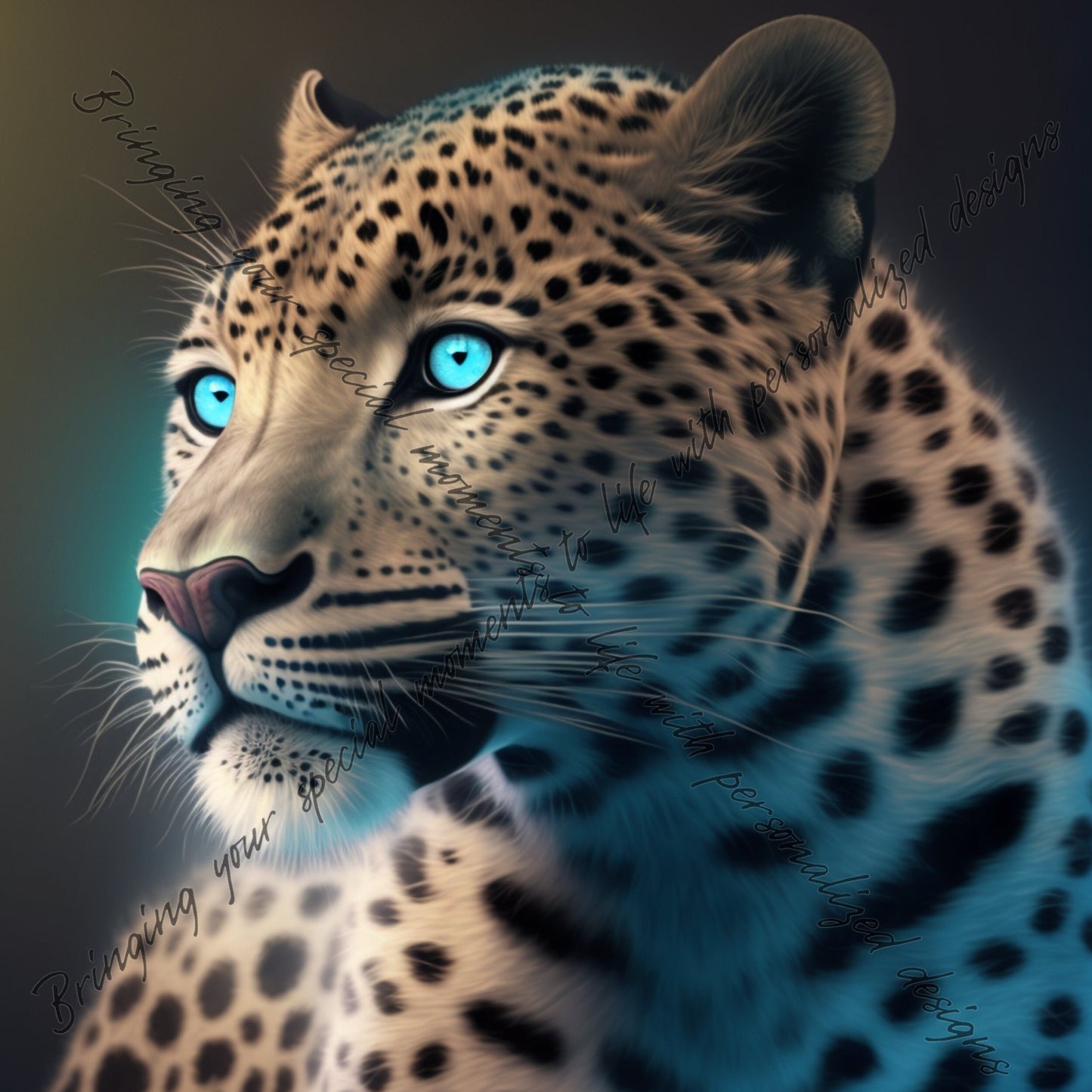 Download Digital PNG file Leopard illustration for printing on  Poster Invitation Greeting cards any other