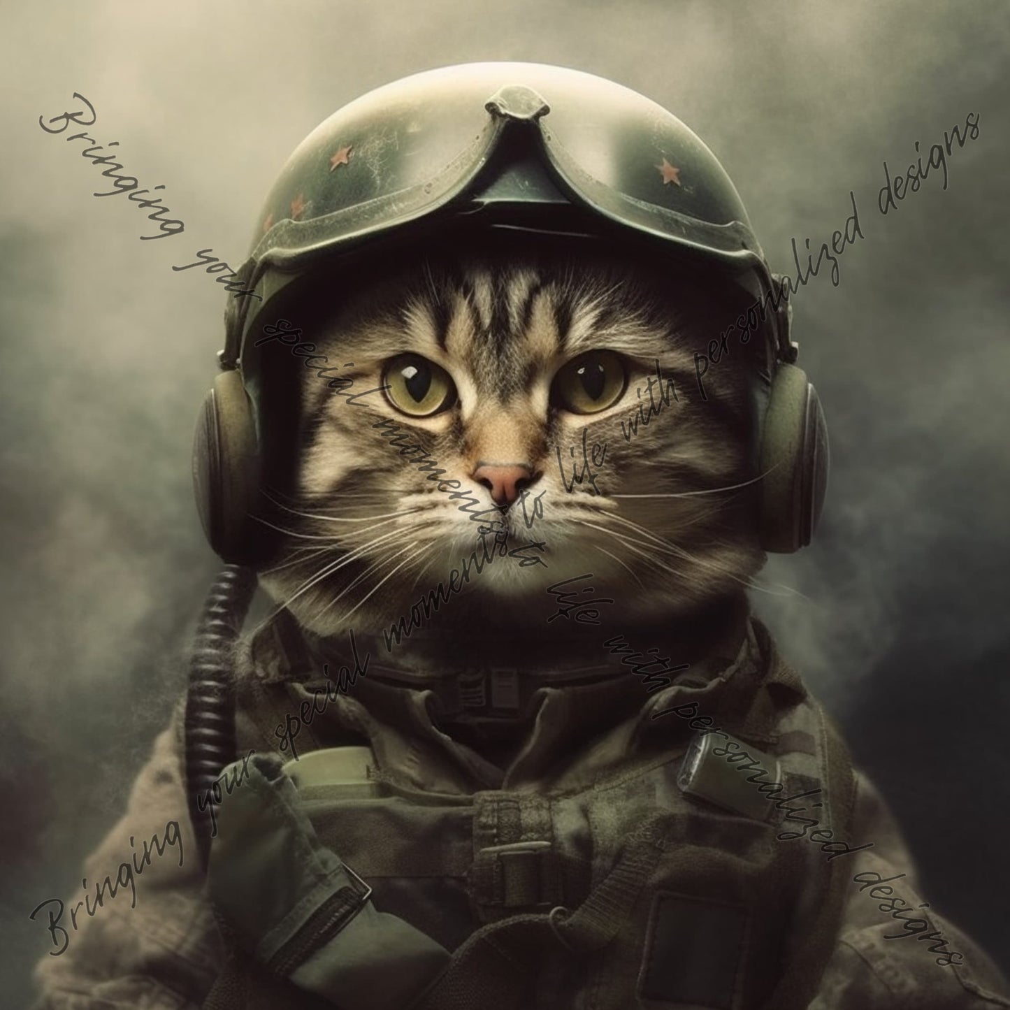 Download Digital PNG file Cat Soldiers in Military Uniform for printing on  Poster Invitation Greeting cards any other