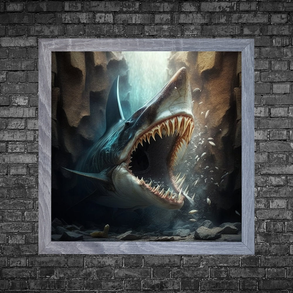 Download Digital PNG file Shark for Tumbler, Poster, Greeting cards, wallpaper desktop, Phone Wallpaper any other, Commercial Use