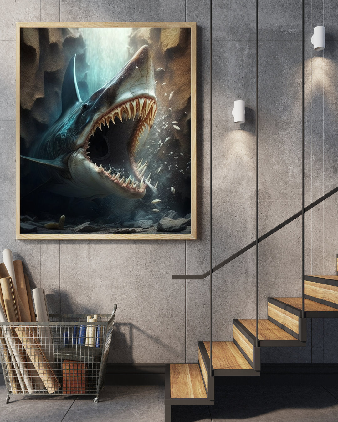 Download Digital PNG file Shark for Tumbler, Poster, Greeting cards, wallpaper desktop, Phone Wallpaper any other, Commercial Use