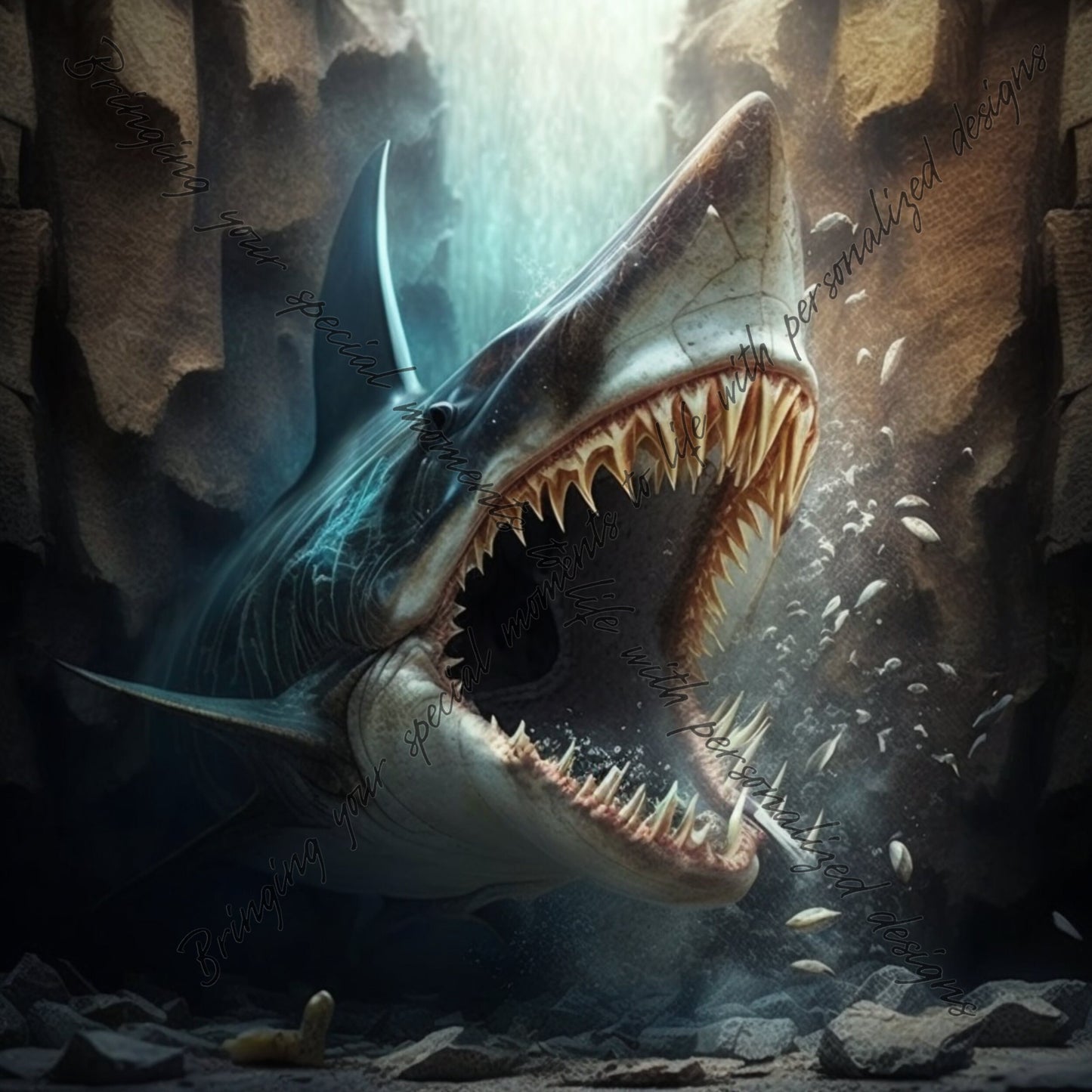 Download Digital PNG file Shark for Tumbler, Poster, Greeting cards, wallpaper desktop, Phone Wallpaper any other, Commercial Use