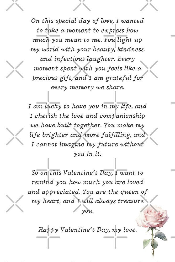 Valentine's Day Mug Cup Wrap Congratulatory text Page Printable digital download