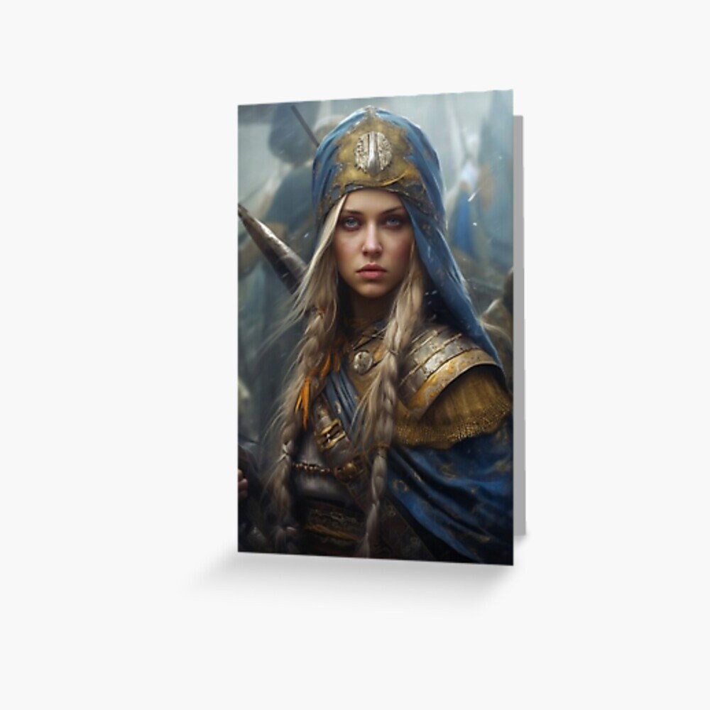 Download Digital Girl Woman Warrior Art Print Printable Image Stock photo PNG greeting cards any other