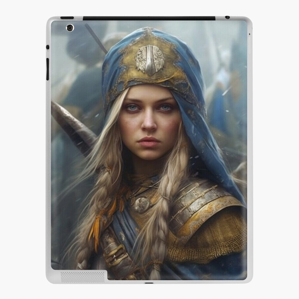 Download Digital Girl Woman Warrior Art Print Printable Image Stock photo PNG greeting cards any other