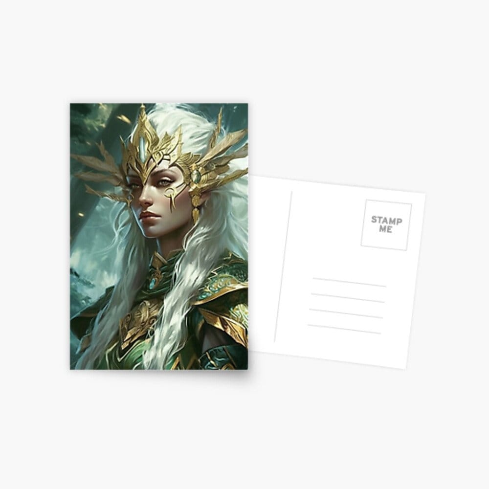 High Elf Junk Journal Poster Cover Album Digital Download Fantasy Art Print Printable