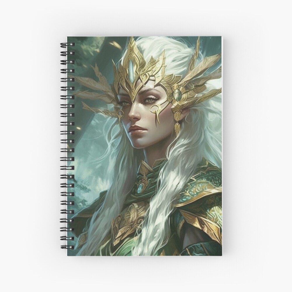 High Elf Junk Journal Poster Cover Album Digital Download Fantasy Art Print Printable