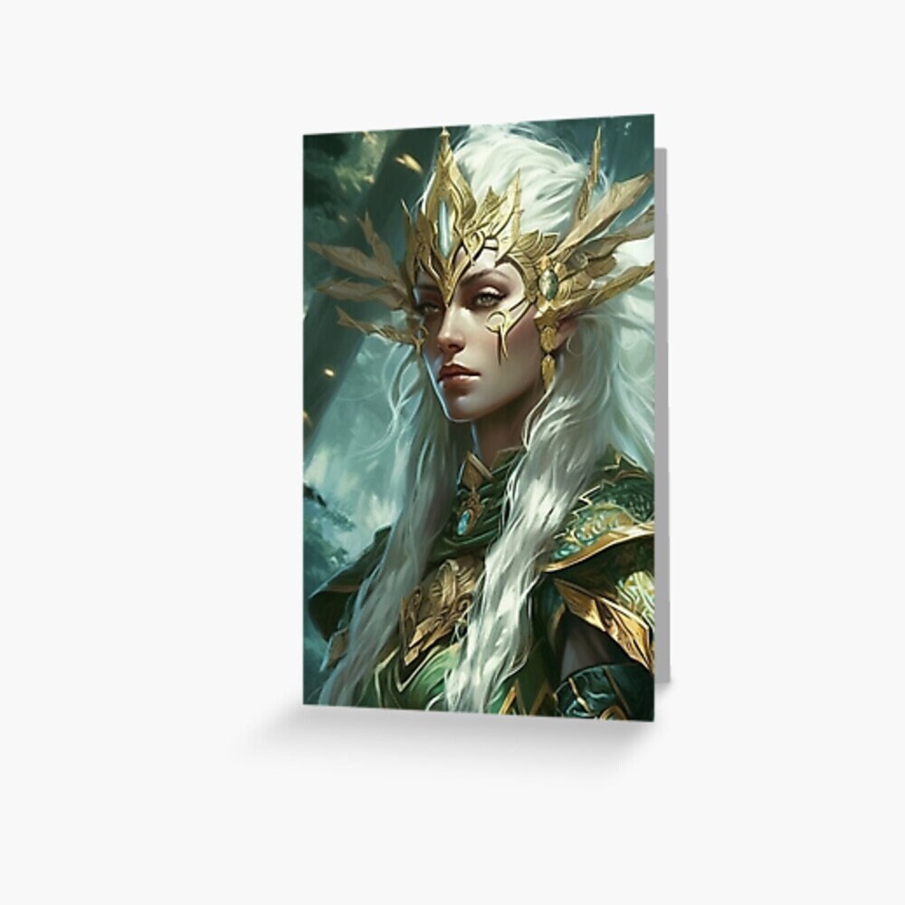 High Elf Junk Journal Poster Cover Album Digital Download Fantasy Art Print Printable