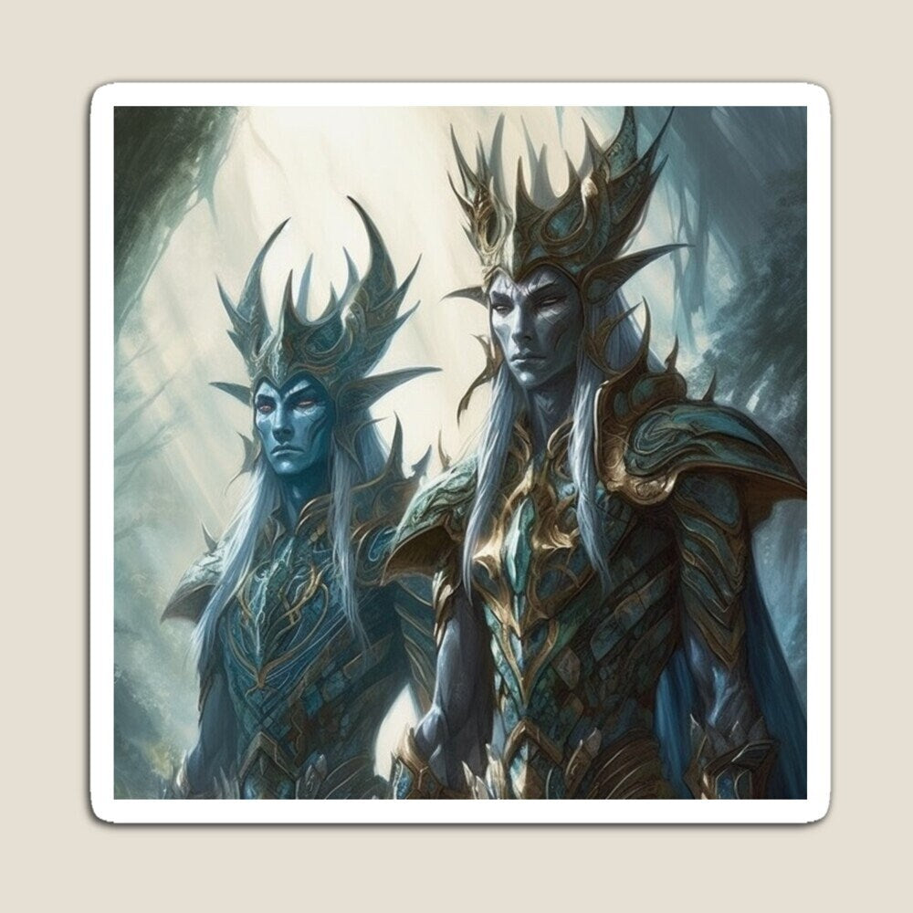 Download Digital High Elves Fantasy Art Print Printable Image Stock photo PNG greeting cards any other