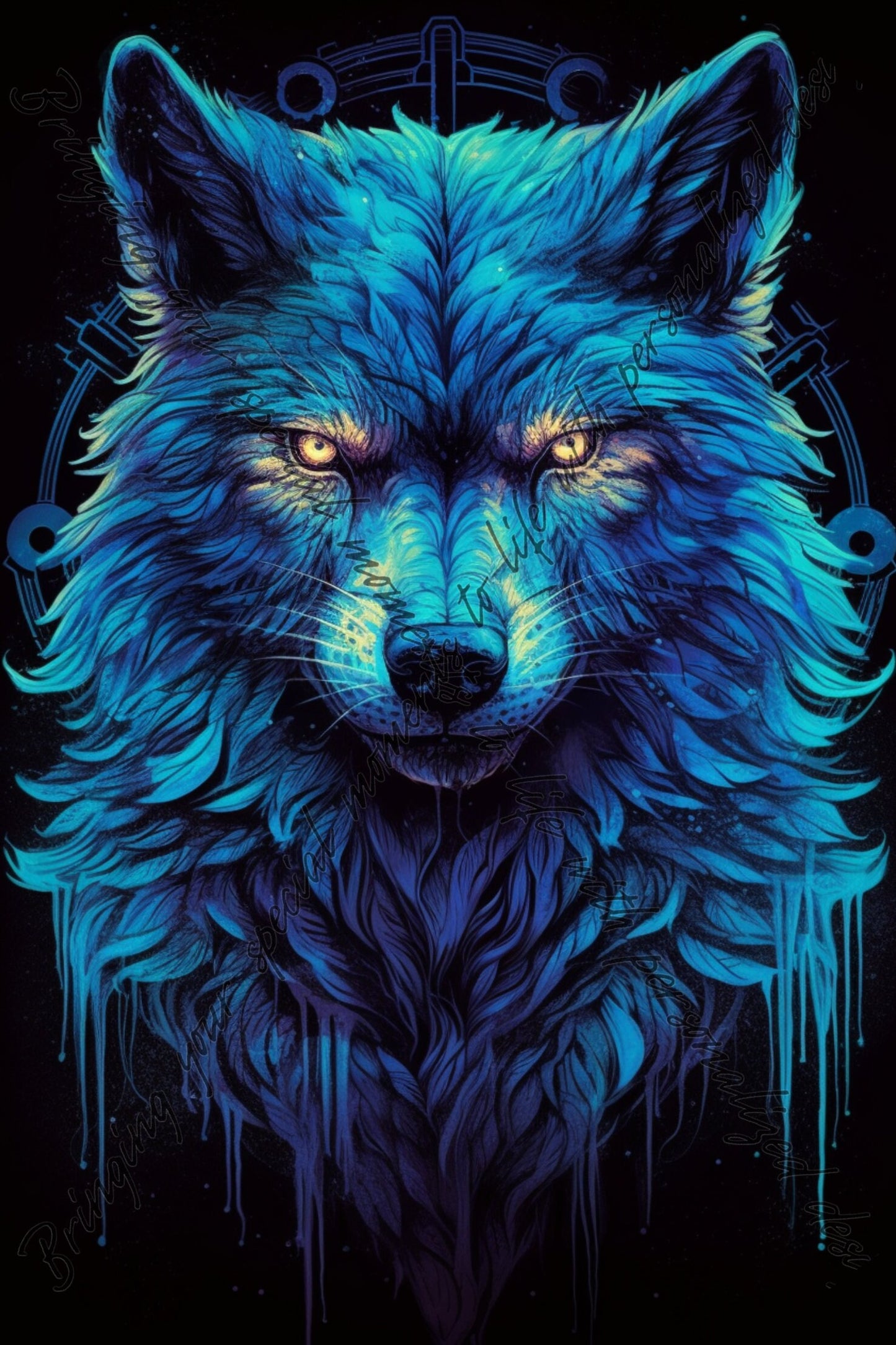 Art by Wolves, Download Digital PNG file Wolf illustration for printing on Poster Invitation Greeting cards any other