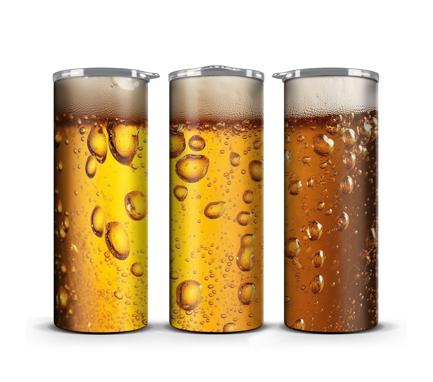 Beer Tumbler Wrap 3D Digital Download Sublimation PNG Skinny 20 oz Design