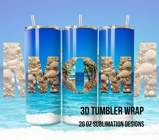 3D Tumbler Wrap 20oz, Mothers Tumbler Wrap, Mom Tumbler Wrap, Mothers day Tumbler Wrap, for Print on Demand