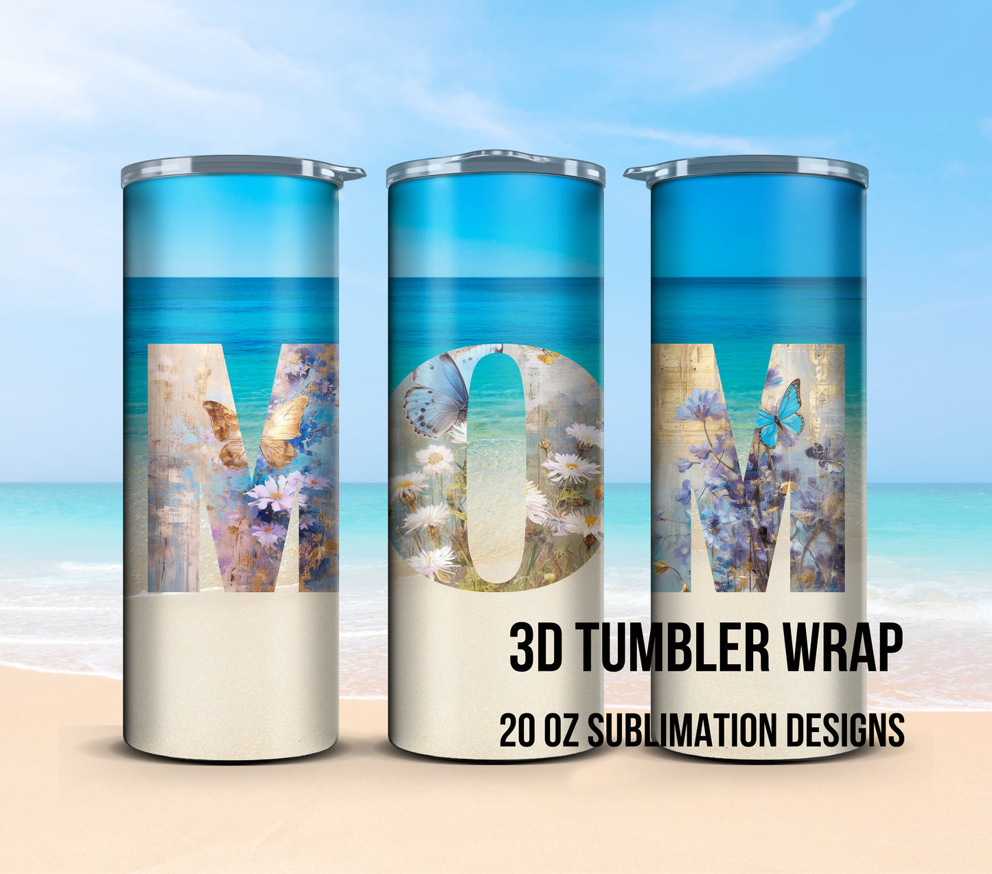 3D Tumbler Wrap 20oz, Mothers Tumbler Wrap, Mom Tumbler Wrap, Mothers day Tumbler Wrap, for Print on Demand