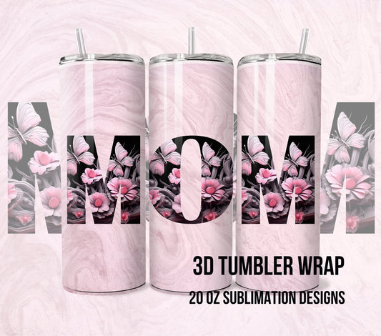 3D Tumbler Wrap 20oz, Mothers Tumbler Wrap, Mom Tumbler Wrap, Mothers day Tumbler Wrap, for Print on Demand