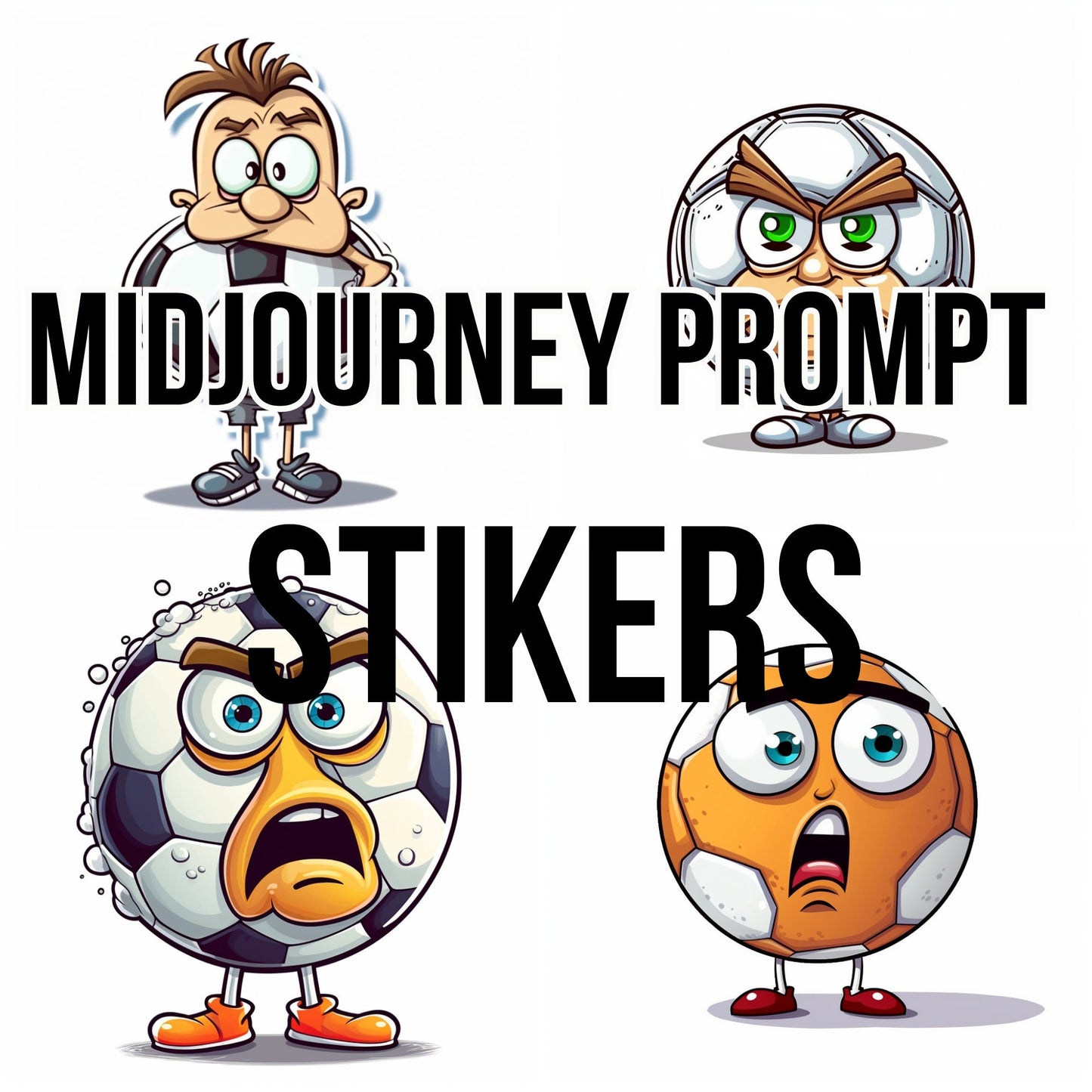 Midjourney Prompts Stickers Football AI Art Generate