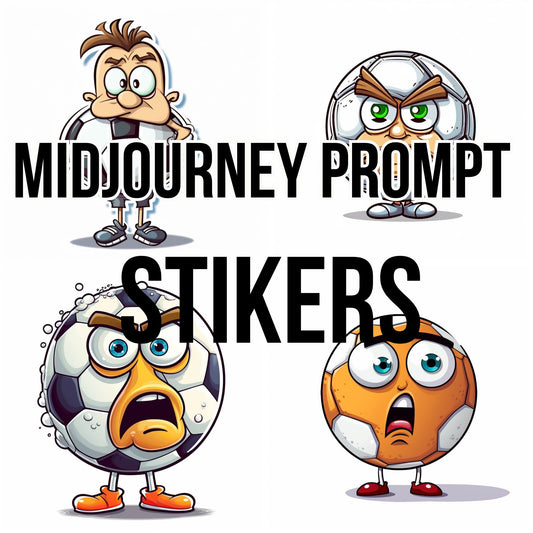 Midjourney Prompts Stickers Football AI Art Generate