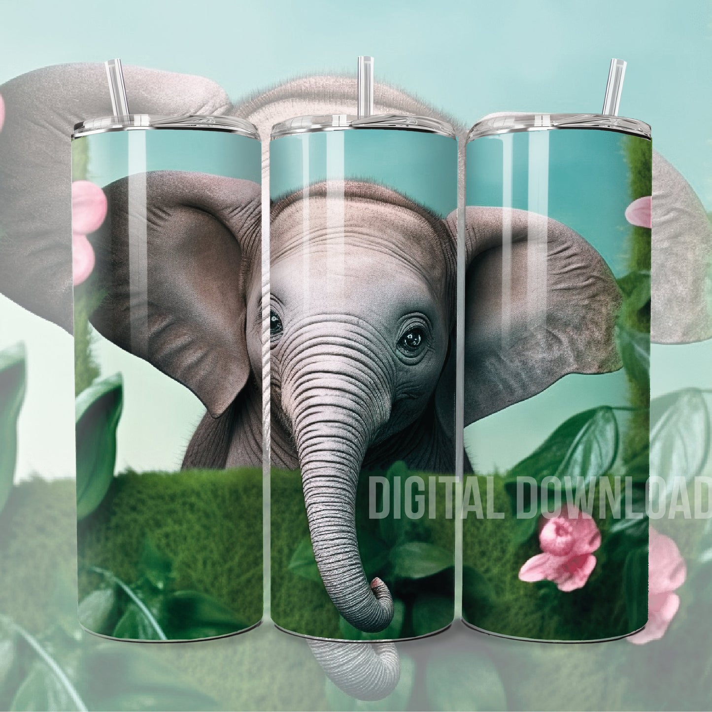 Animal Pet  20 oz Skinny Tumbler Wrap Sublimation Design Bundle Instant Digital Download