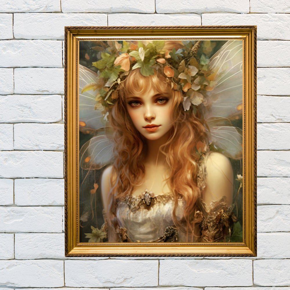 Junk Journal Poster Cover Album Angelic Fairy Digital Image Instant Download Digital Fantasy Art Printable - Art World Around You