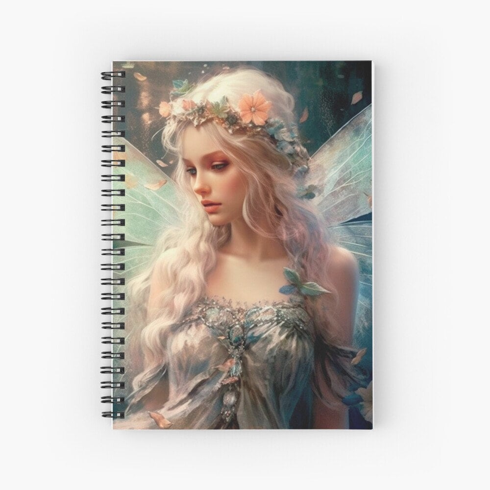 Junk Journal Poster Cover Album Angelic Fairy Digital Image Instant Download Digital Fantasy Art Printable - Art World Around You