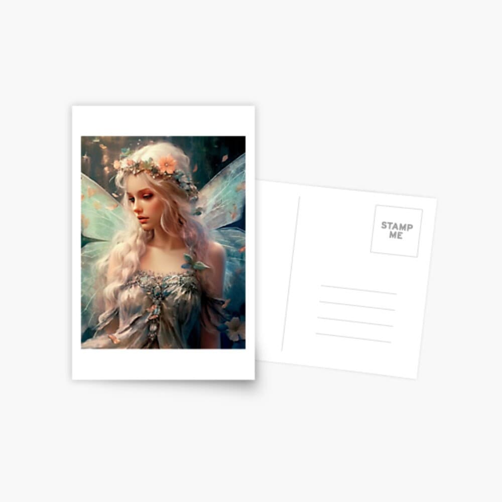 Junk Journal Poster Cover Album Angelic Fairy Digital Image Instant Download Digital Fantasy Art Printable - Art World Around You