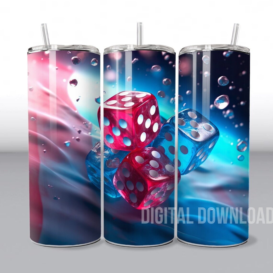 Men Tumbler Wrap Bundle Beer Football Whiskey Dice 3D Digital Download Sublimation PNG Skinny 20 oz Design - Art World Around You