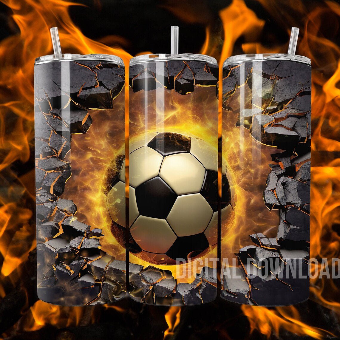 Men Tumbler Wrap Bundle Beer Football Whiskey Dice 3D Digital Download Sublimation PNG Skinny 20 oz Design - Art World Around You