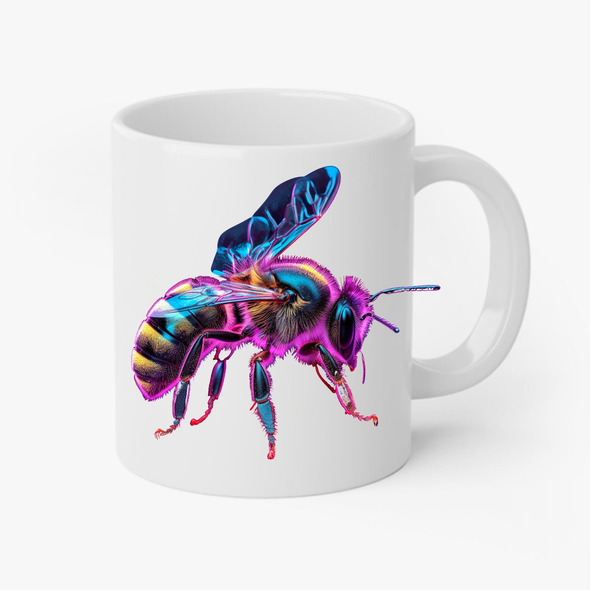 Neon Bee Download Digital Sublimation PNG file Mug Wrap Shirt Designs Wall stickers png - Art World Around You